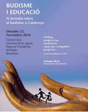 Cartel IV jornada sobre budisme a Cataluña