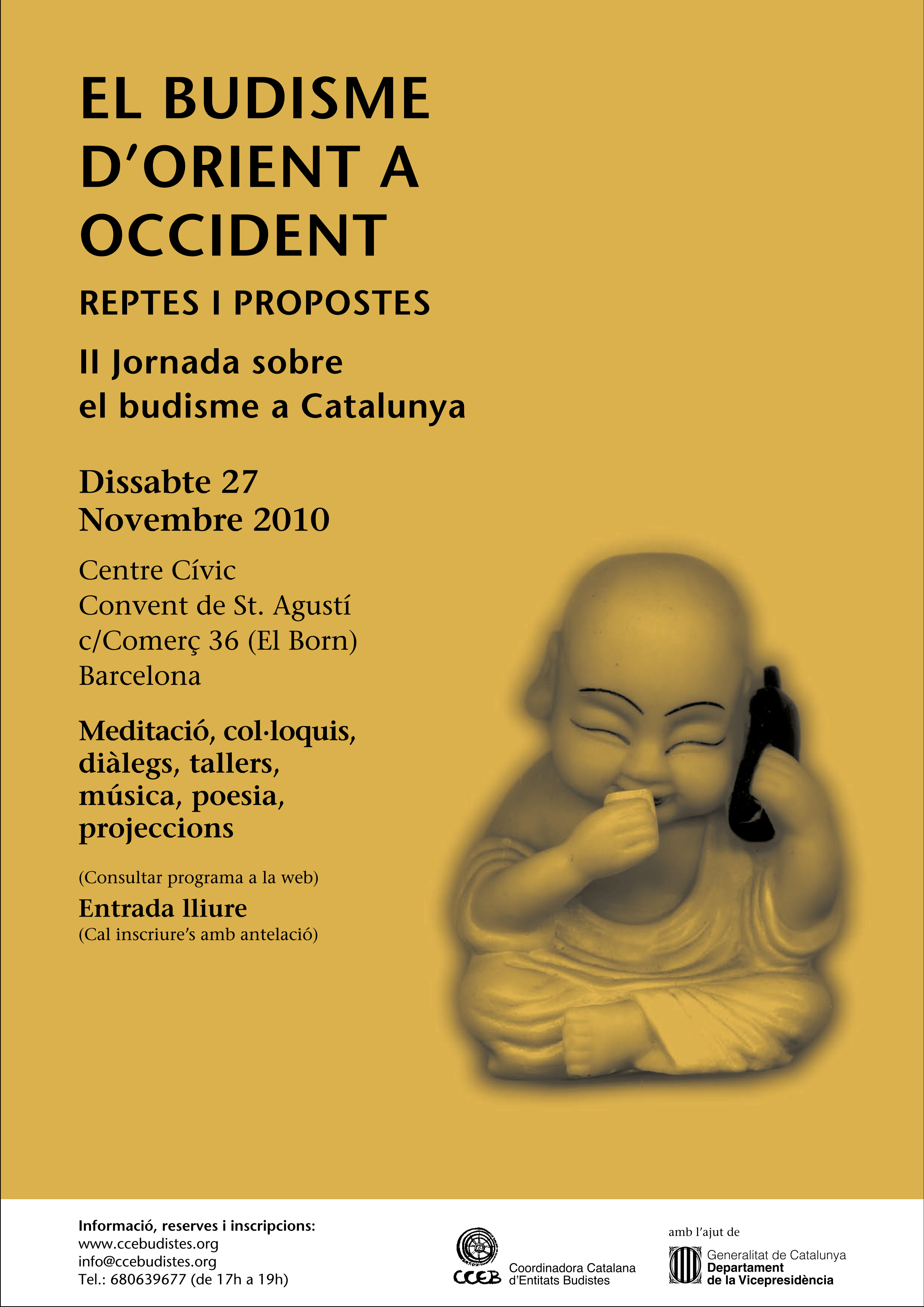 Poster II Jornada sobre Budisme a Catalunya